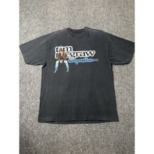 Mens T Shirt Tim McGraw Tour 1997 Black Graphic Country Music, Size XL